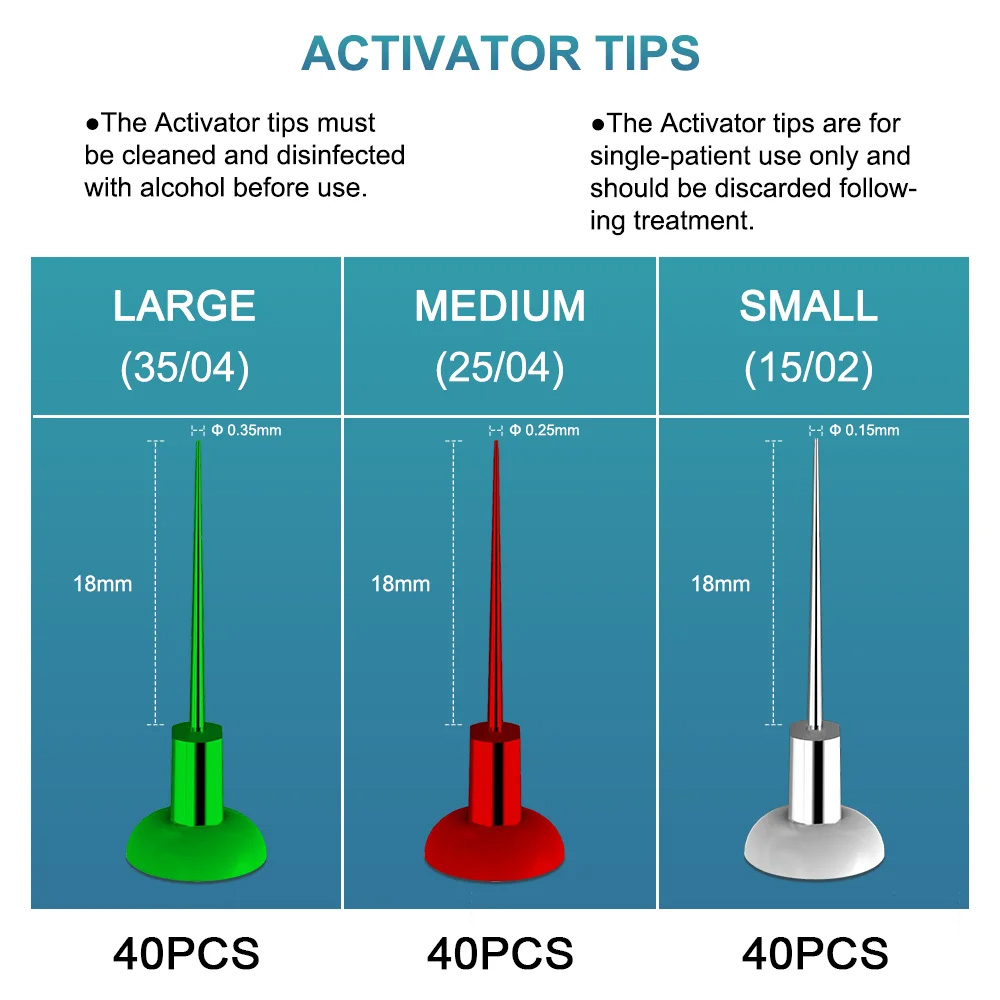 YAHOPE A3 Endo Activator Endo Irrigator Activator with 120 Pcs Tips